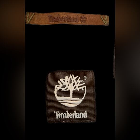 TIMBERLAND Mens Shirt 2XL Brown Tan Plaid 100% Cotton Long Button Front Outdoor - Picture 10 of 12